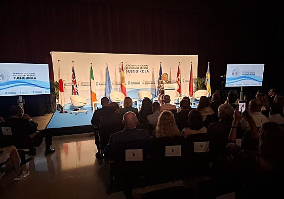 Start of the open cities forum last Monday in Fuengirola.