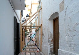 The Convento de la Trinidad in Marbella is currently propped up to prevent damage.