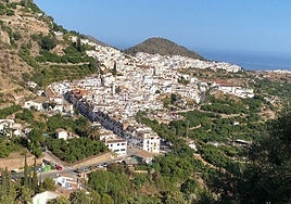 Panoramic view of Frigiliana.