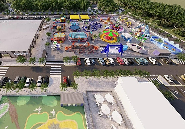 Recreation of the future Sould Park family leisure park in Malaga.