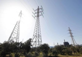 The electricity grid in Andalucía.