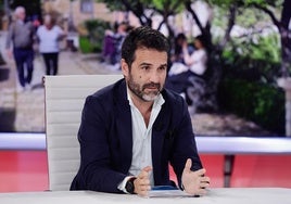 Tourism councillor Florido, during his TV appearance.