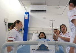 Training nurses.