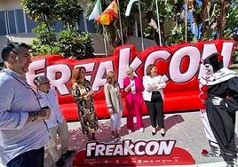 Presentation of FreakCon 2025, at the Palacio de Congresos de Torremolinos, with Jack Wise.