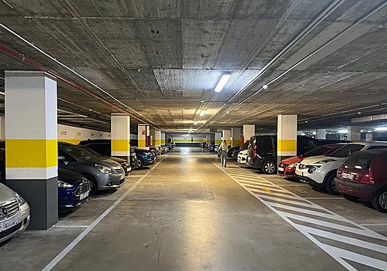 The Pueblosol car park in Arroyo de la Miel.