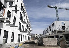 New housing development being built.