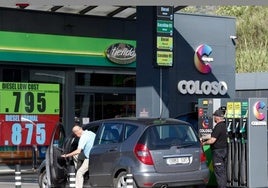 The petrol station where the incident took place.