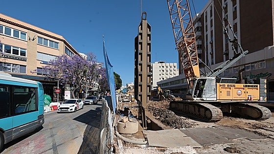 Work on Malaga metro on Calle Hilera reaches halfway point and faces most complex phase