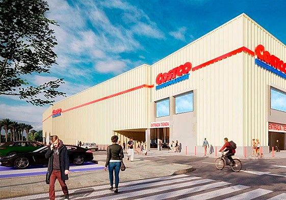 Artists impression of the Costco building, which will be located where the cinema currently stands.