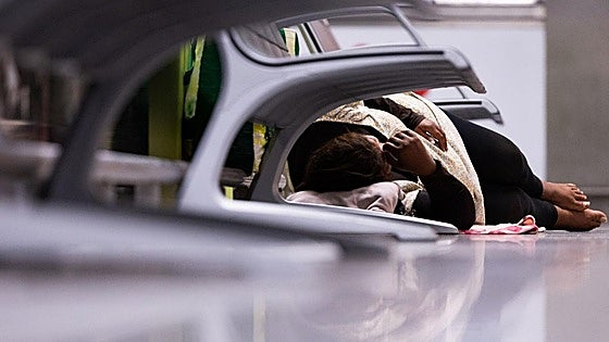 Malaga Airport implements new controls to prevent homeless people from sleeping in terminals