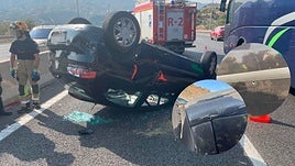 Car pierced by bullets and driver shot in leg on A-7 motorway on the Costa del Sol