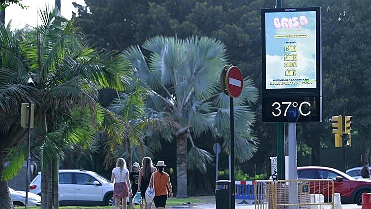 Aemet activates first high temperature alert of year in Malaga