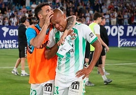 Veteran winger Biabiany in tears after the full-time whistle.