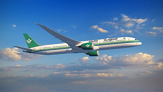 Photo of a Saudia Airlines aircraft.
