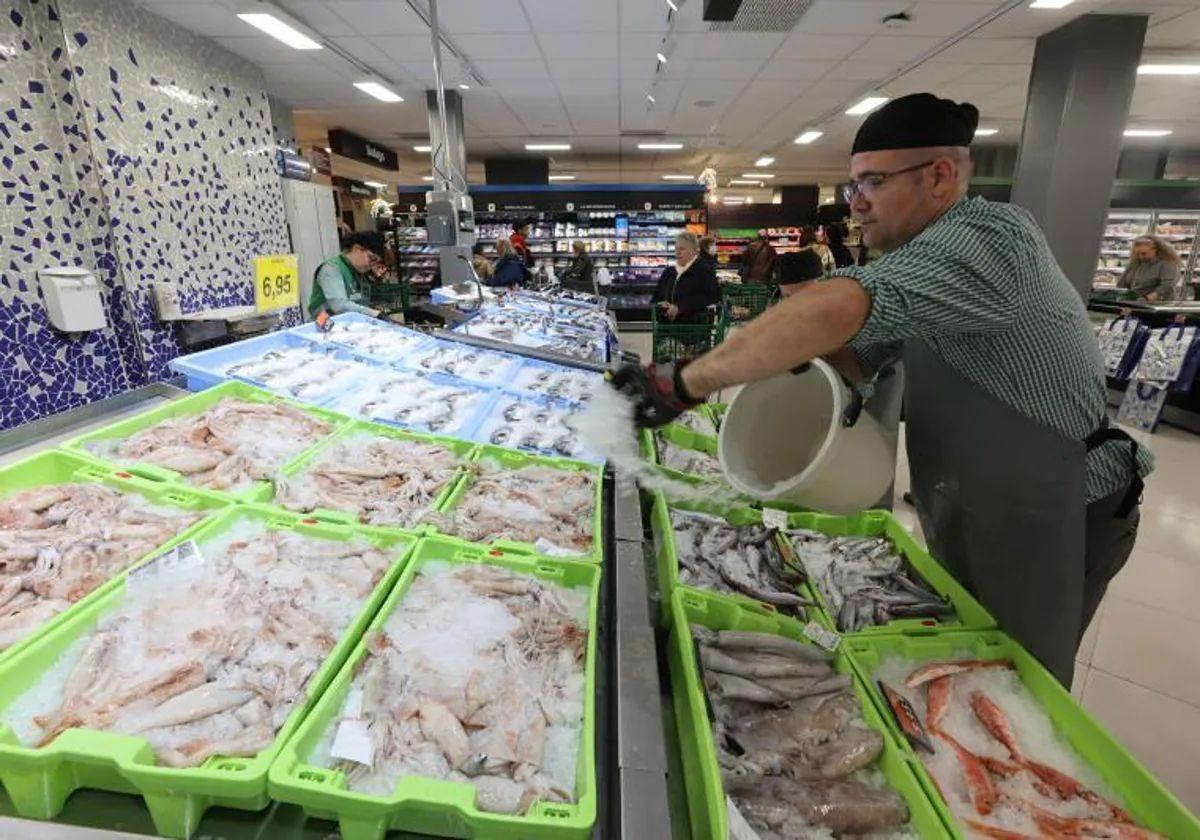 File image of fish counter in a Mercadona store.