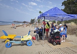 Nine beaches in Marbella offer an assisted bathing service.
