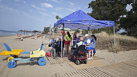 Marbella launches assisted bathing service for people with reduced mobility on more of resort's beaches