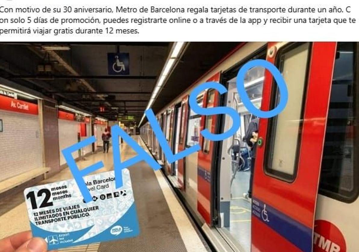 Have you been offered a free metro or bus pass via Facebook? Don't take the bait, it's a scam