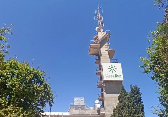File image of the Canal Sur tower, before the demolition work started.