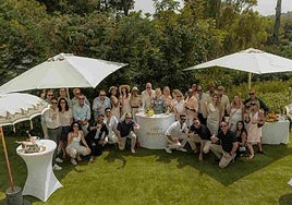 Some of the attendees at the Nation Rosé Day in Málaga.