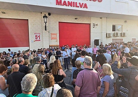 Archive image of the demonstration on 9 June in Manilva against the closure of the station.