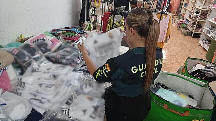 Make-up, T-shirts, perfumes and other fake products seized on Granada's Costa Tropical