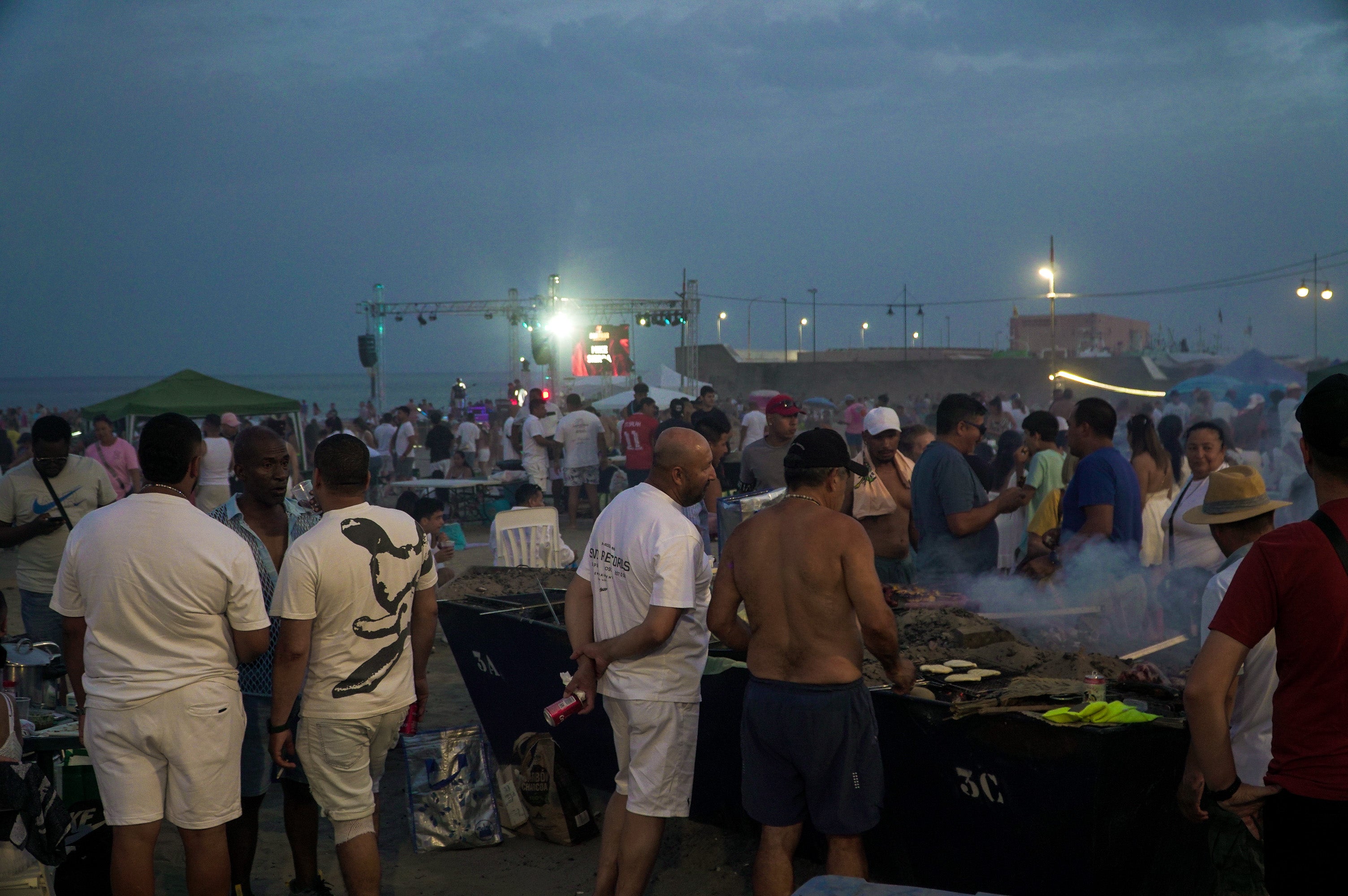 San Juan, a night on the beach - in pictures