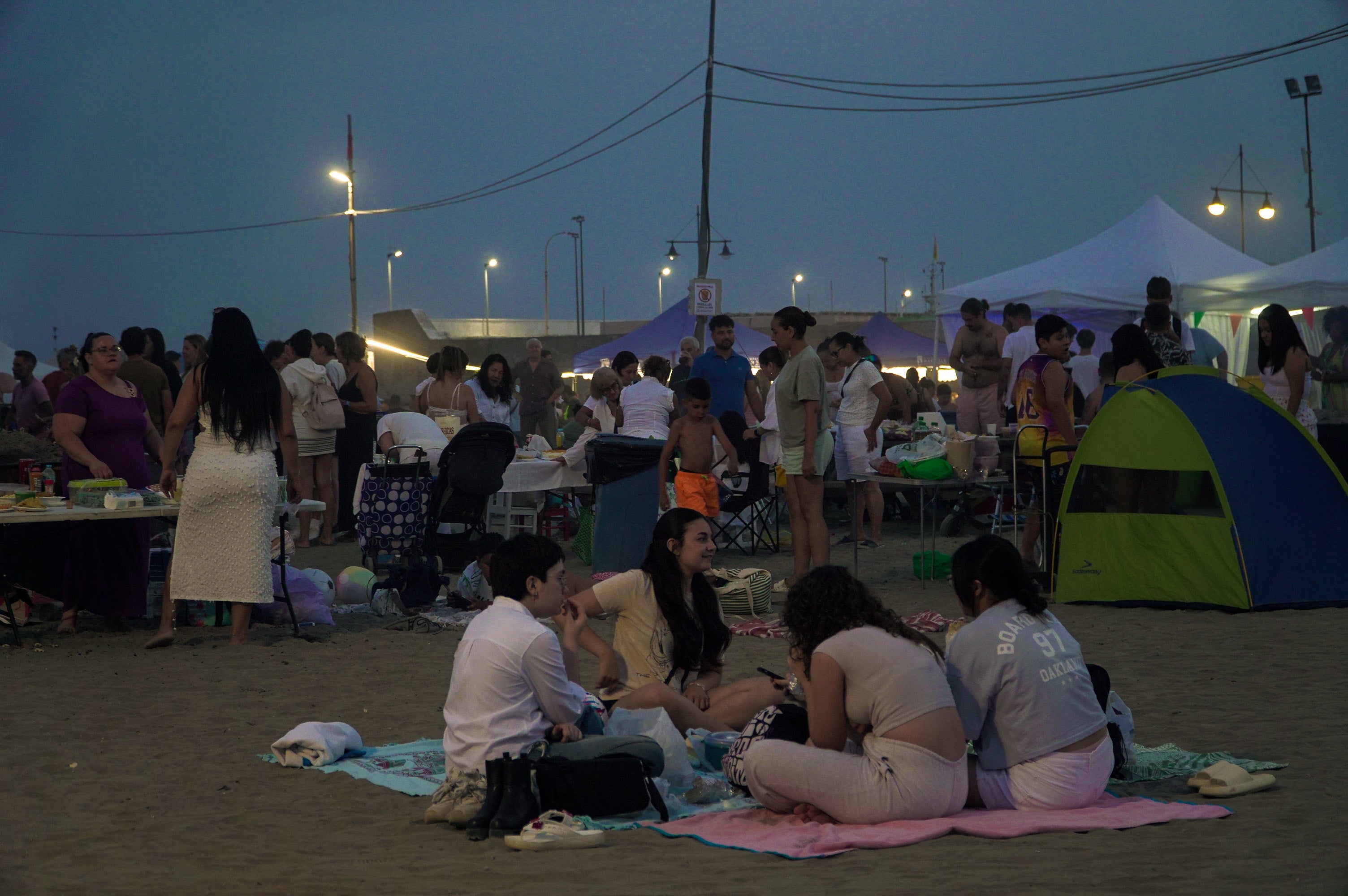 San Juan, a night on the beach - in pictures