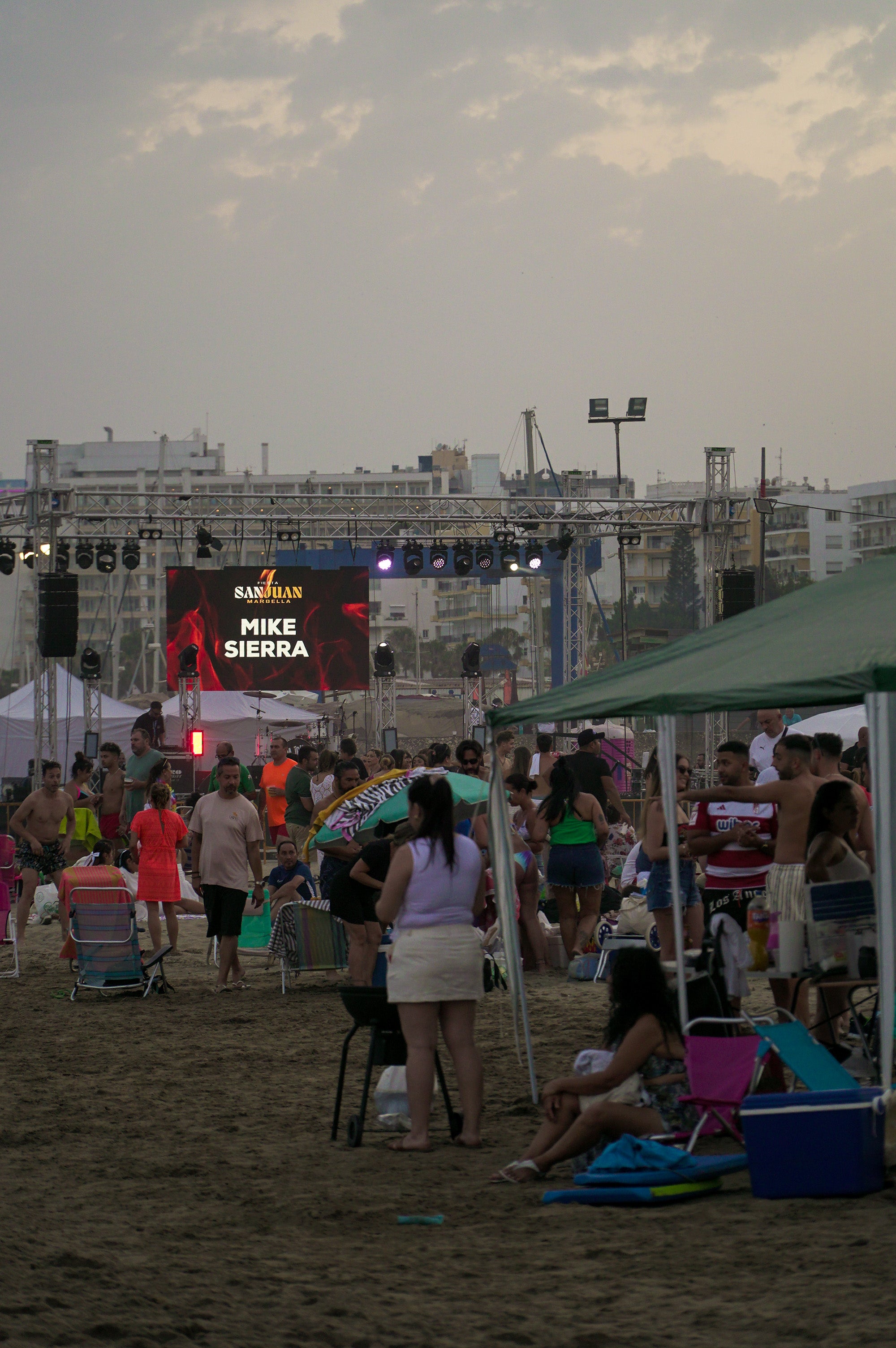San Juan, a night on the beach - in pictures