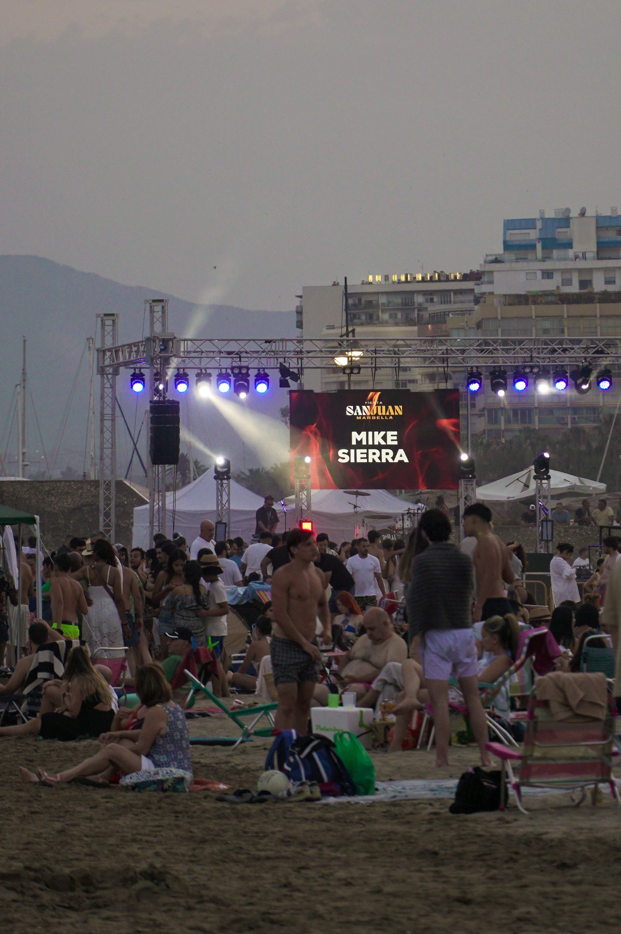 San Juan, a night on the beach - in pictures