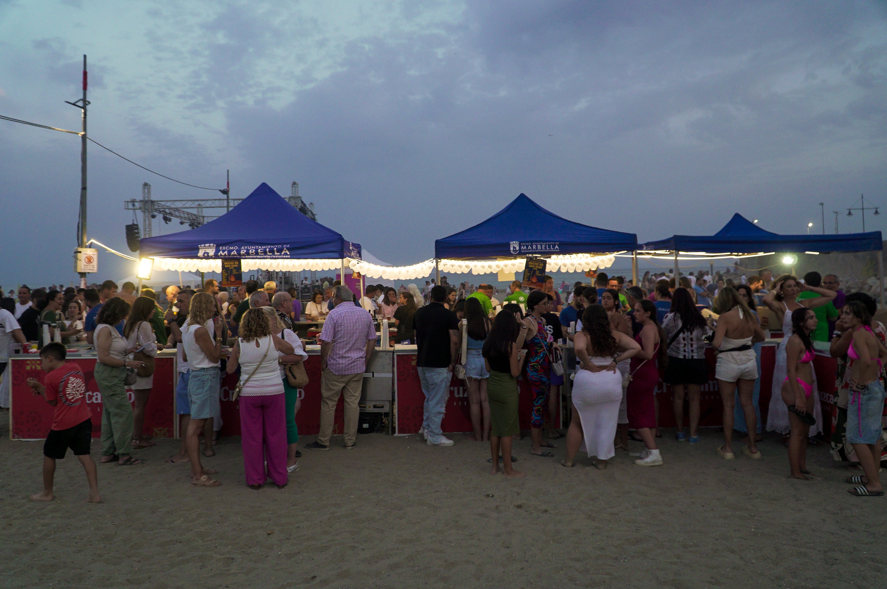 San Juan, a night on the beach - in pictures