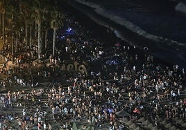 San Juan, a night of partying on the beach on the Costa del Sol