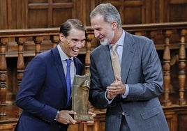 Rafa Nadal and Felipe VI.