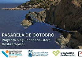 Project for a footbridge between Marina del Este and Cotobro beach in Almuñécar.
