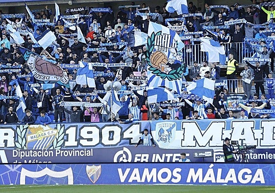 Malaga fans.