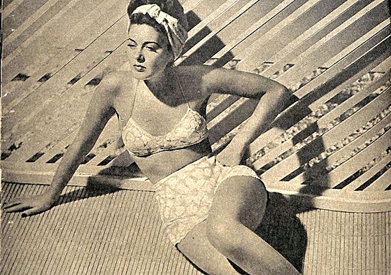 Ramsay Ames, in one of her photos as a pin-up girl for the American army.