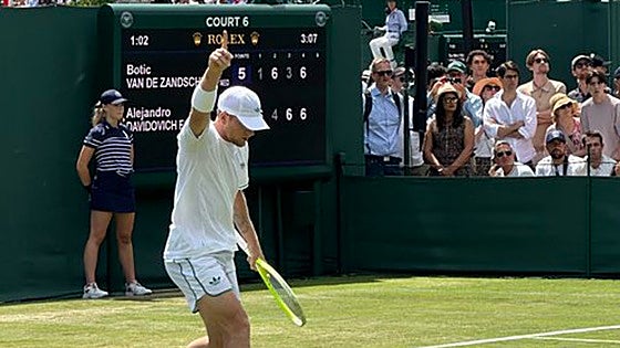 Alejandro Davidovich joins Spain's Carlos Alcaraz in Wimbledon third round