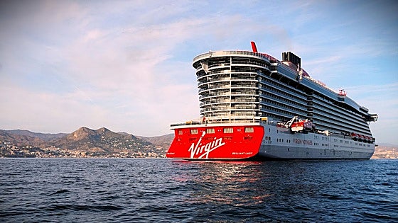 Has the luxury Virgin cruise ship finally set sail after its long stay in Malaga bay?