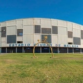 The Ciudad de Málaga athletics stadium has just one stand.