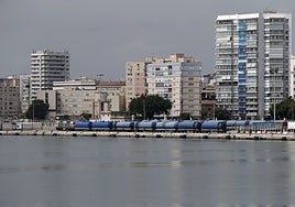 The port of Malaga.
