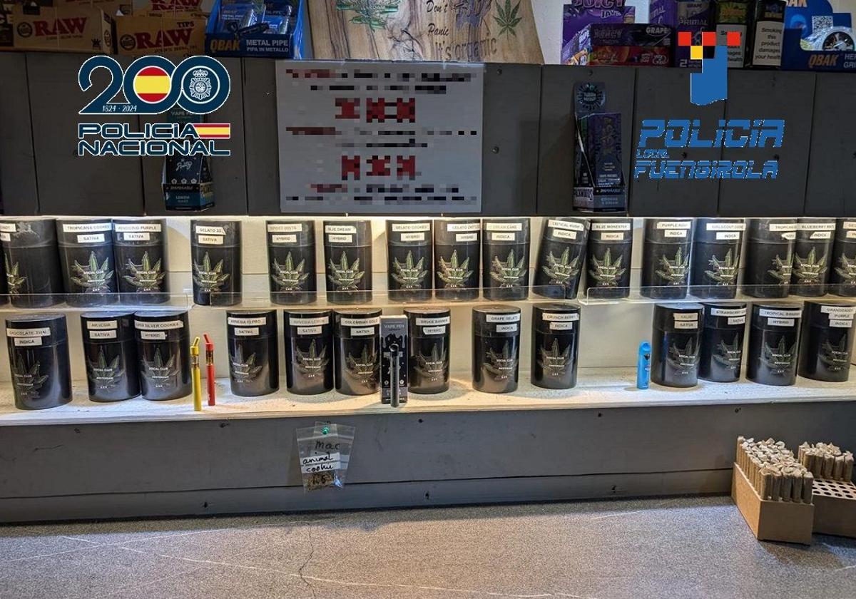 Joint operation busts cannabis club in Fuengirola for trafficking drugs for third time in a year
