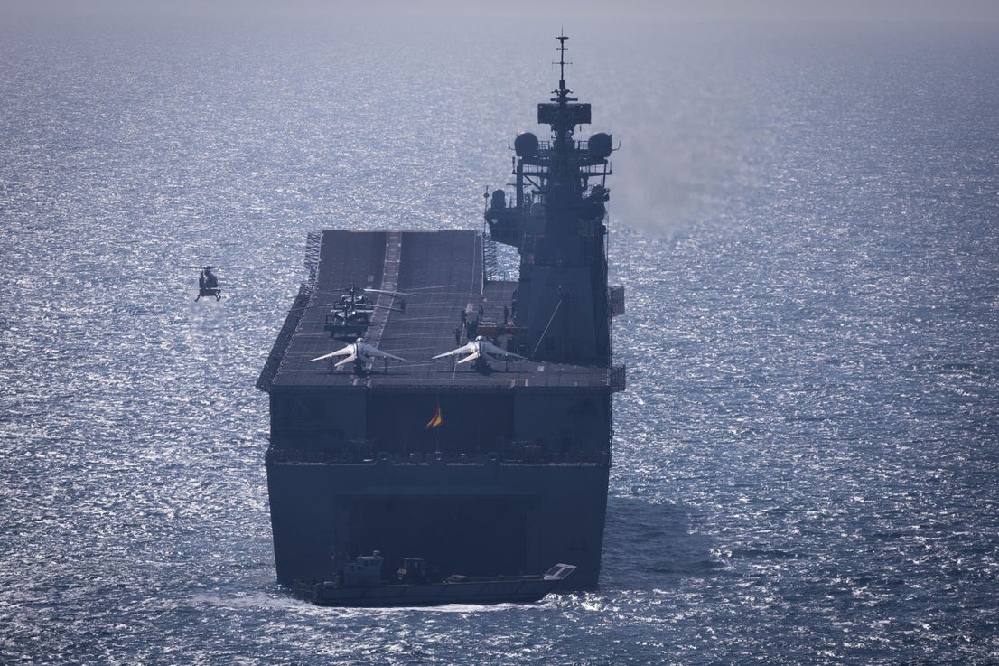 The Spanish Navy's amphibious landing on the Costa del Sol, in pictures