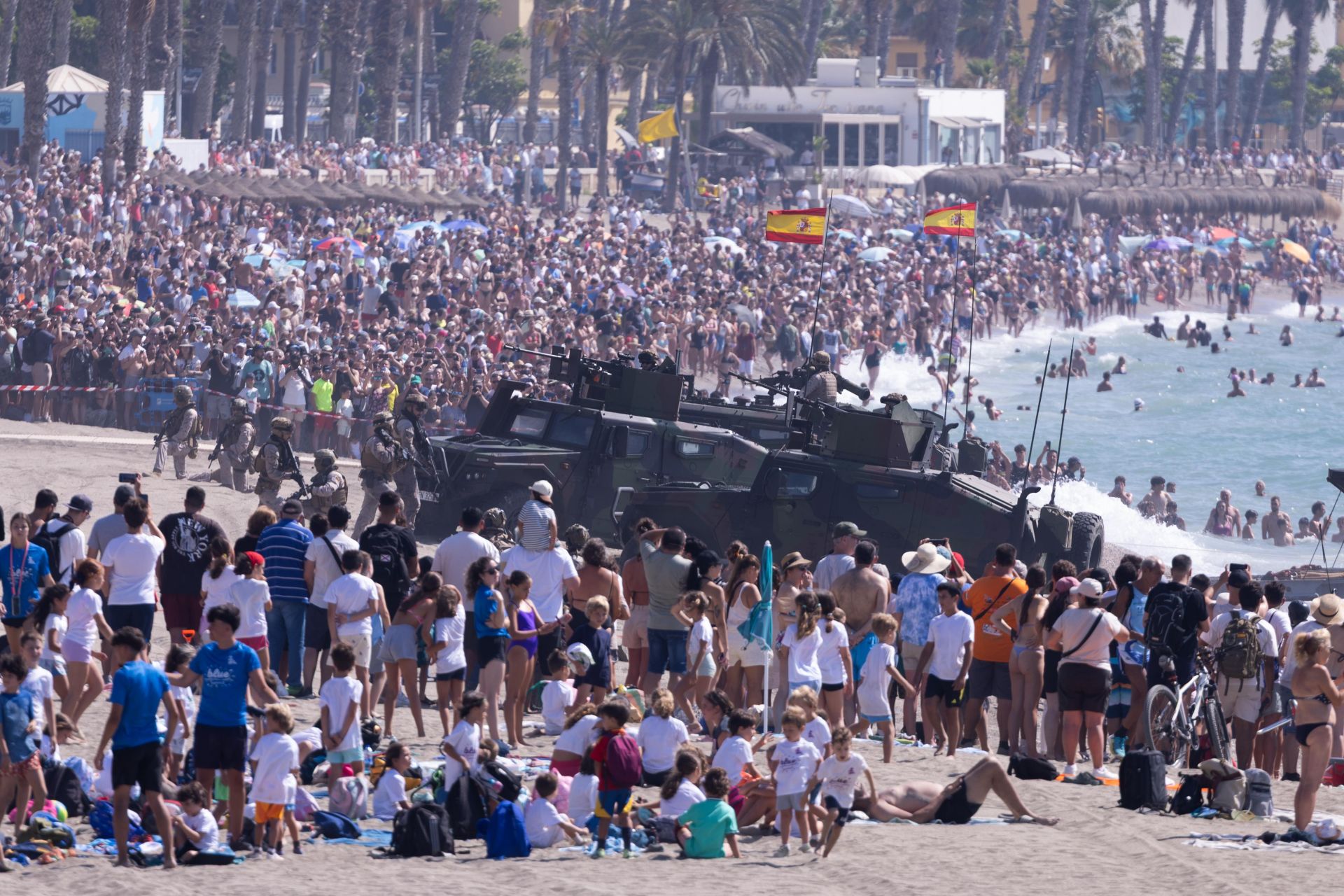 The Spanish Navy's amphibious landing on the Costa del Sol, in pictures