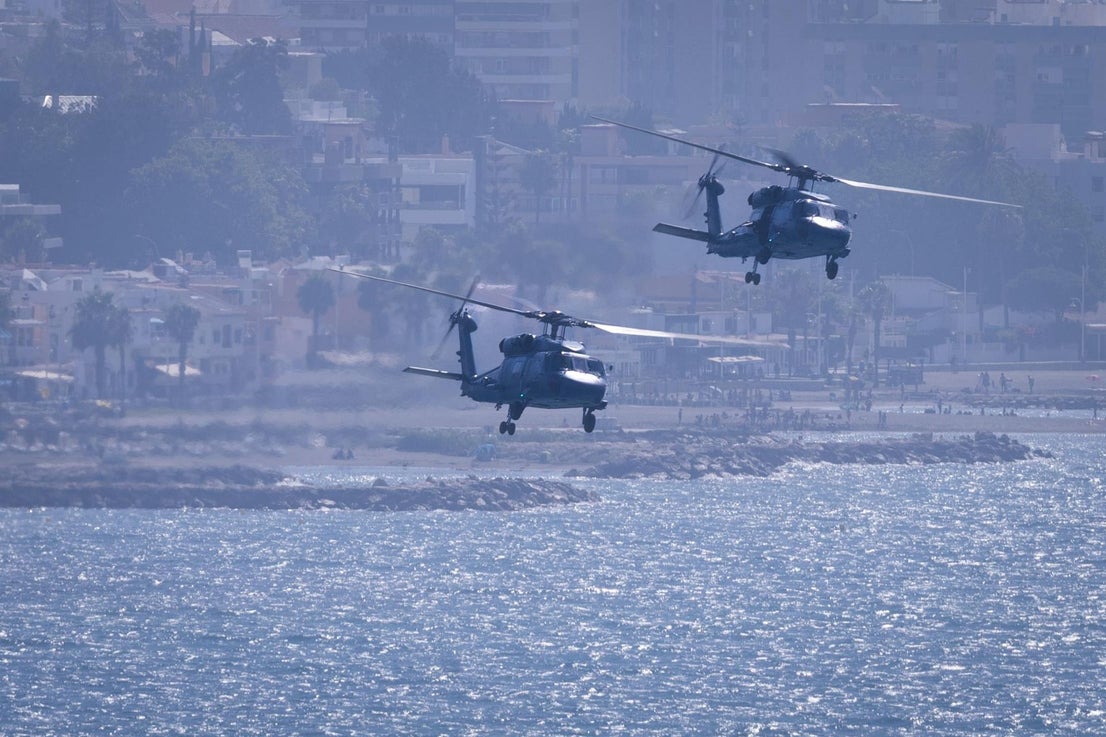 The Spanish Navy's amphibious landing on the Costa del Sol, in pictures