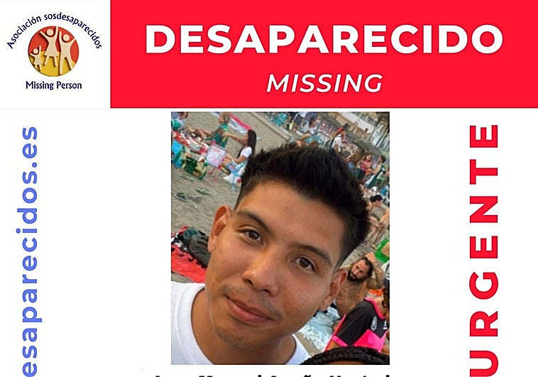 Public appeal to help find a young man missing for ten days in Benalmádena