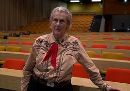 Temple Grandin, in the Sala Álamos of the Palacio de Congresos in Torremolinos.