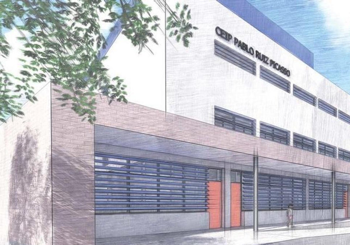 Image of the project for the new CEIP Pablo Ruiz Picasso in Fuengirola.