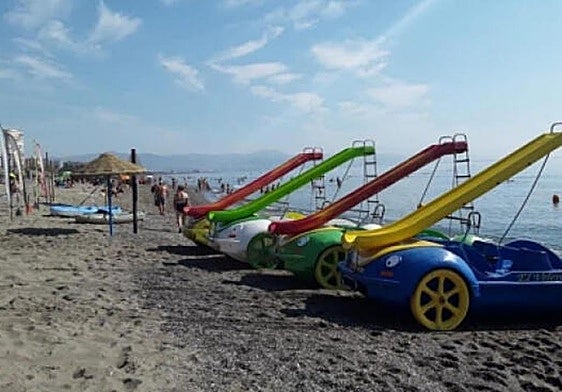 File image of pedal boats.