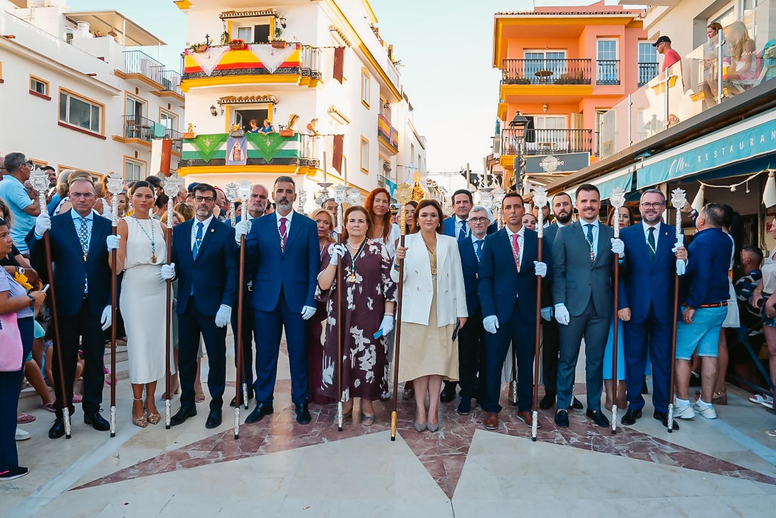 Procesión de la Virgen del Carmen en La Carihuela.