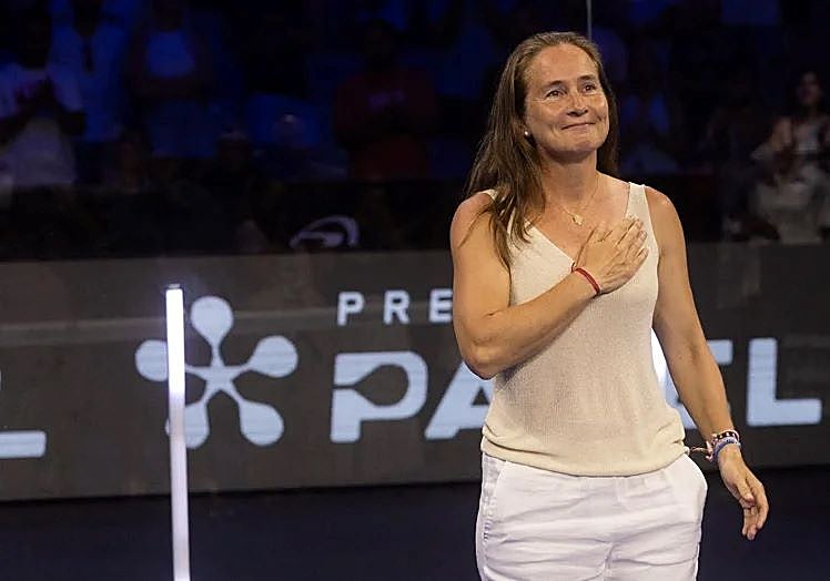 Carolina Navarro returned to centre court on Sunday.